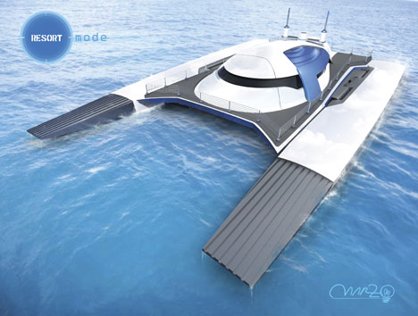 Катамаран будущего Submerge 150&rdquo;